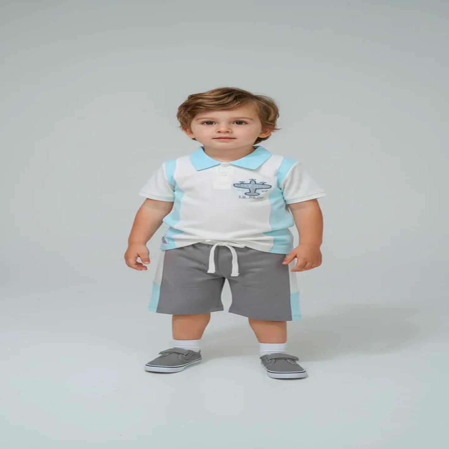 Mint Kids Boys Polo Co-ord Set (2–5Y)