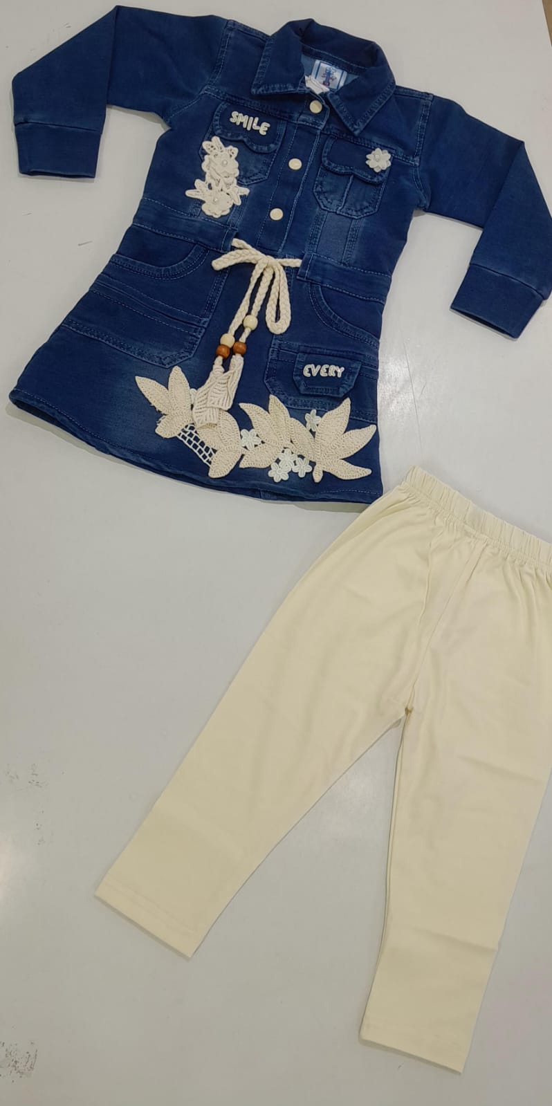 Navy Floral Shirt & Cream Pants Set